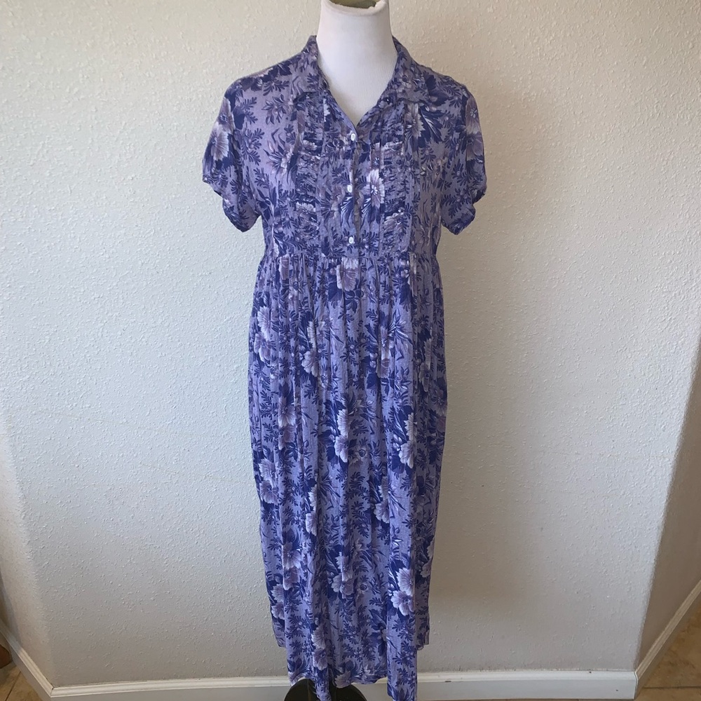 pudding shop dress collared ruffle chest long